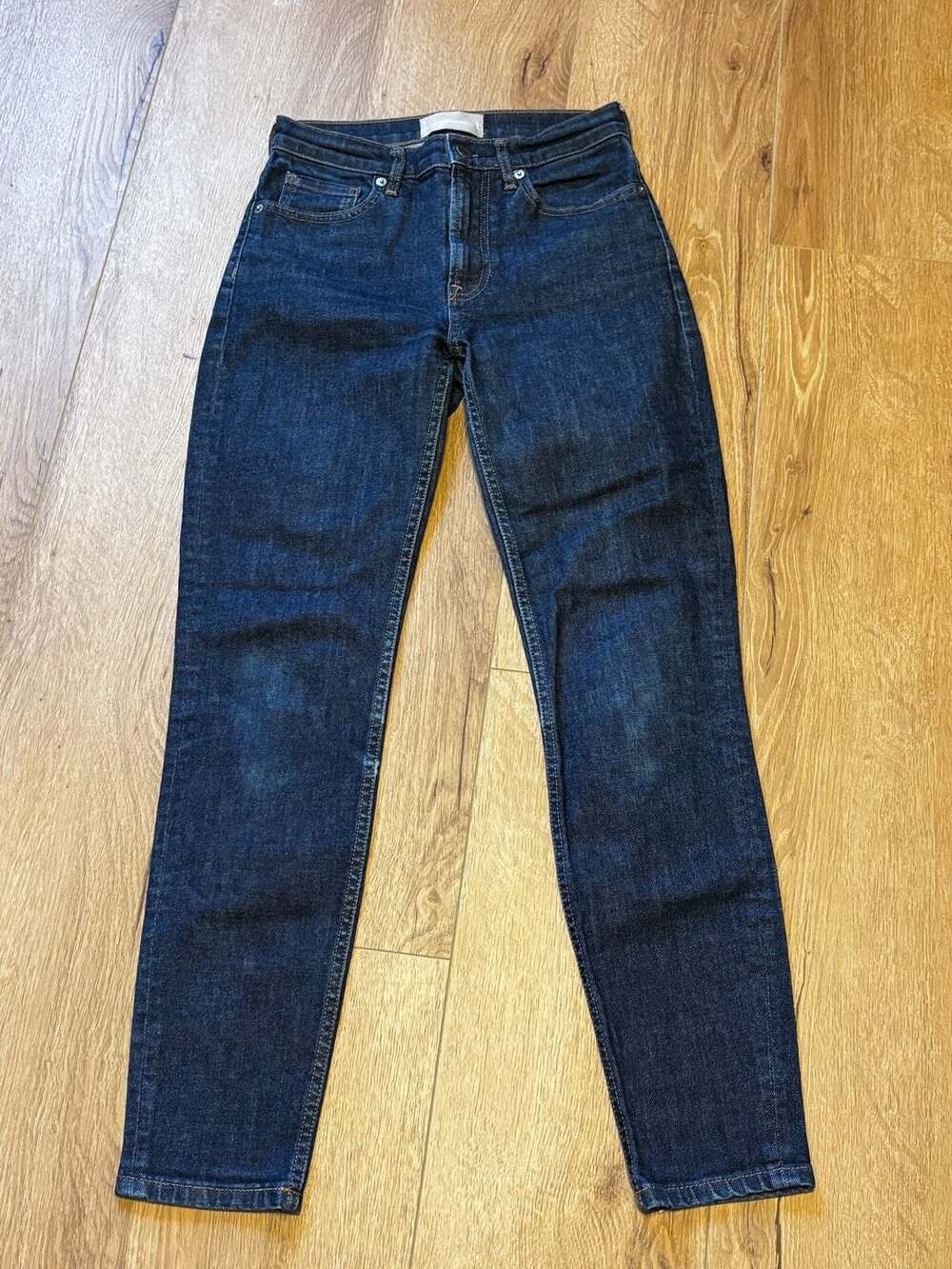 Everlane The High-Rise Skinny Jean in Dark Indigo